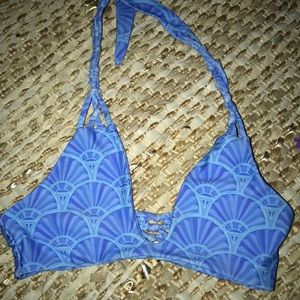 citrine swim bikini top